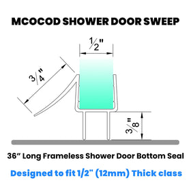 MCOCOD water-leak prevention seal helps keep bathroom floors dry.