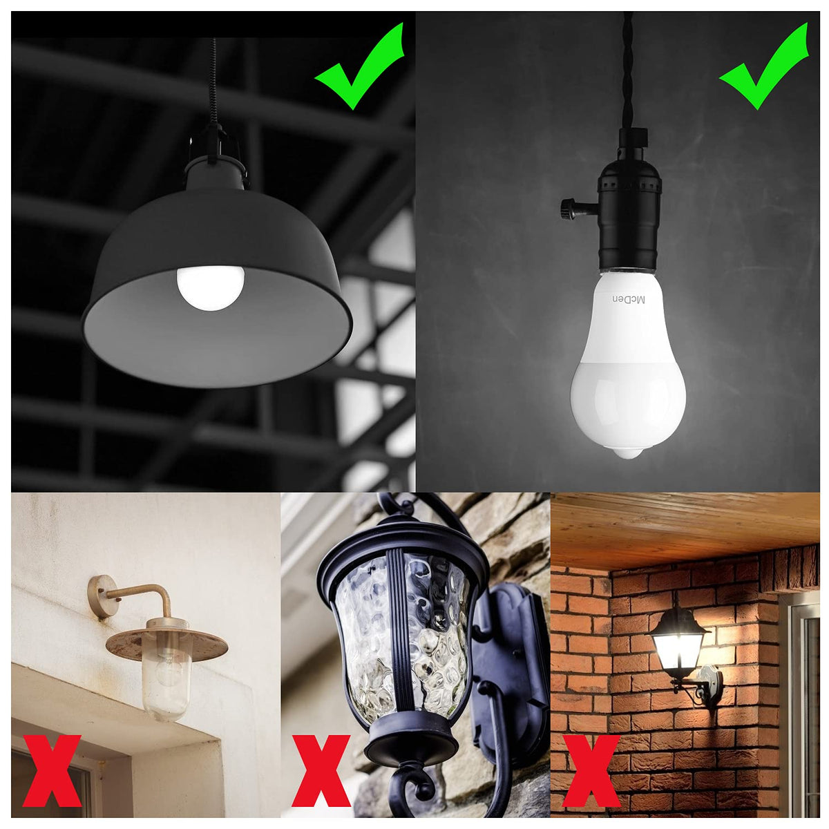 McDen energy-saving LED bulb reduces wastage while staying bright.