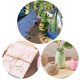Natural fiber knots stay secure with McFanBe jute twine for gardening.