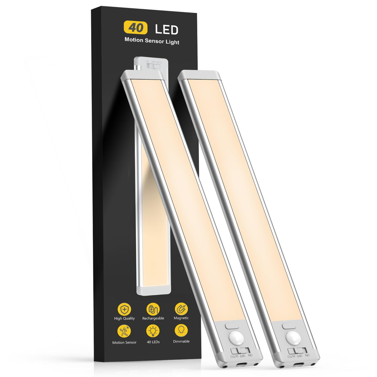 MCGOR under cabinet light with motion sensor illuminates counters on demand