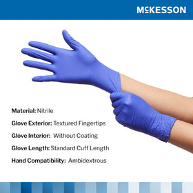Latex-free design from McKesson Confiderm 3.0 supports sensitive users.