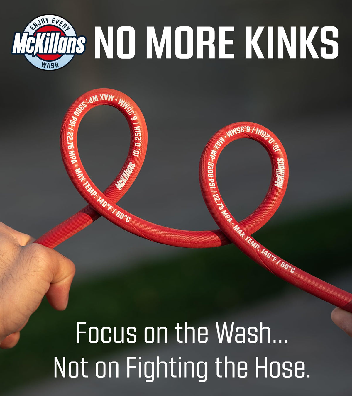 McKillans 304 stainless quick connects enable quick, secure connections.