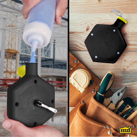 M-D Building Products 00805 chalk reel on-site marking for straight lines