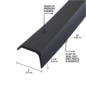 Closeup of the black rubber 03749 seal showing durable material.