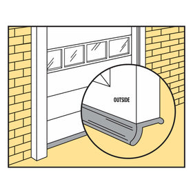 Cushioning edge of the 03749 seal may protect the door when closed.