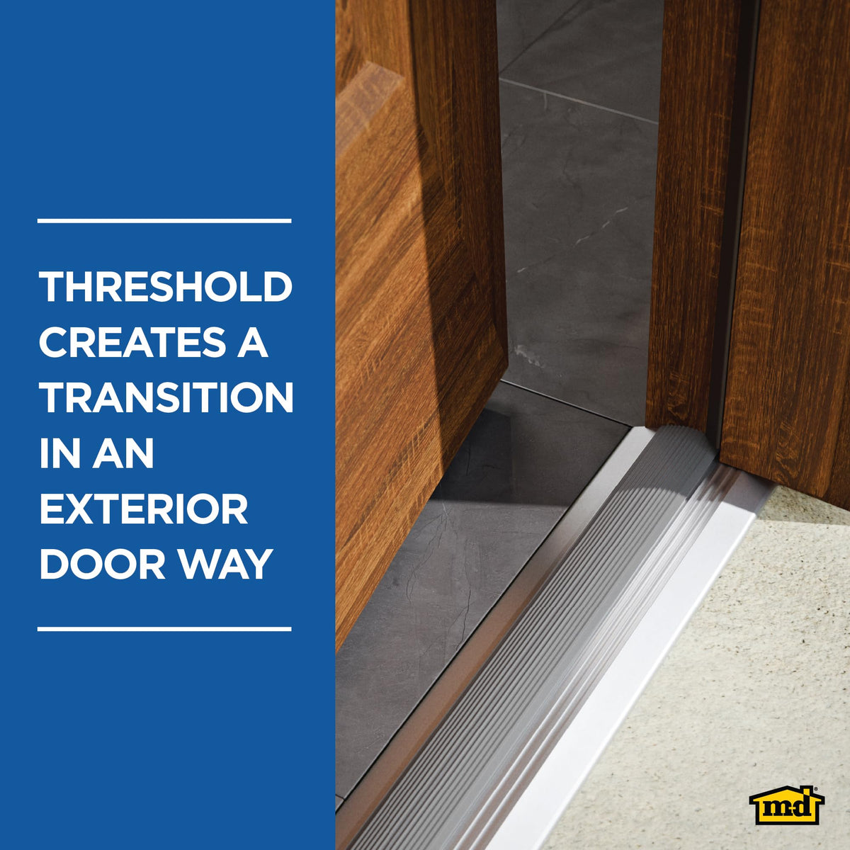 M-D Building Products 08102 threshold vinyl seal closeup