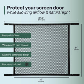 MD Building Products 14182 door grille adjustable fit covers 30 to 36 inch doors
