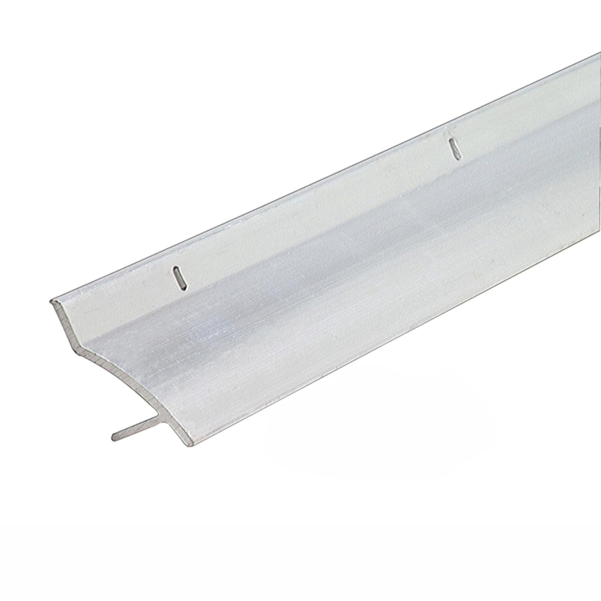 M-D Building Products 6247 aluminum drip cap front view protects door bottom from rain.