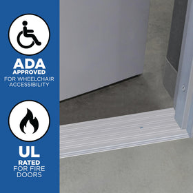 M-D 68361 durable aluminum threshold for high-traffic commercial spaces