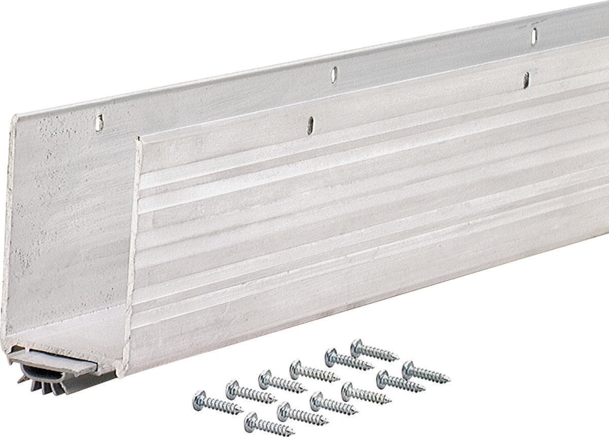 M-D Building Products 68593 U-shaped door sweep with vinyl seal protects exterior doors from drafts