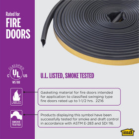 M-D Building Products 68668 indoor-outdoor seal suits doors, windows, and sheds.