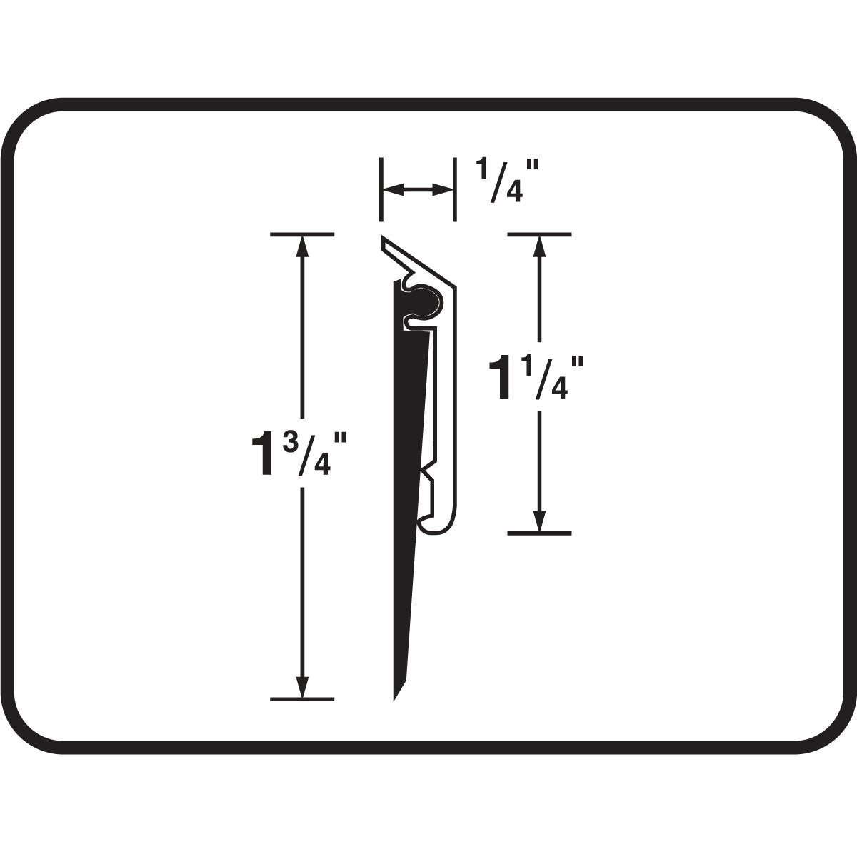 M-D Building Products 69604 48-inch door sweep ready for quick screw-on installation.