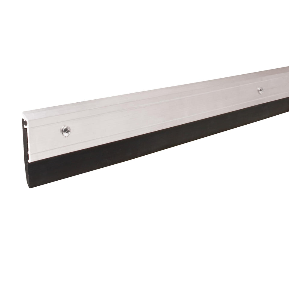 M-D Building Products 69604 all-season aluminum door sweep seals the bottom to block drafts.