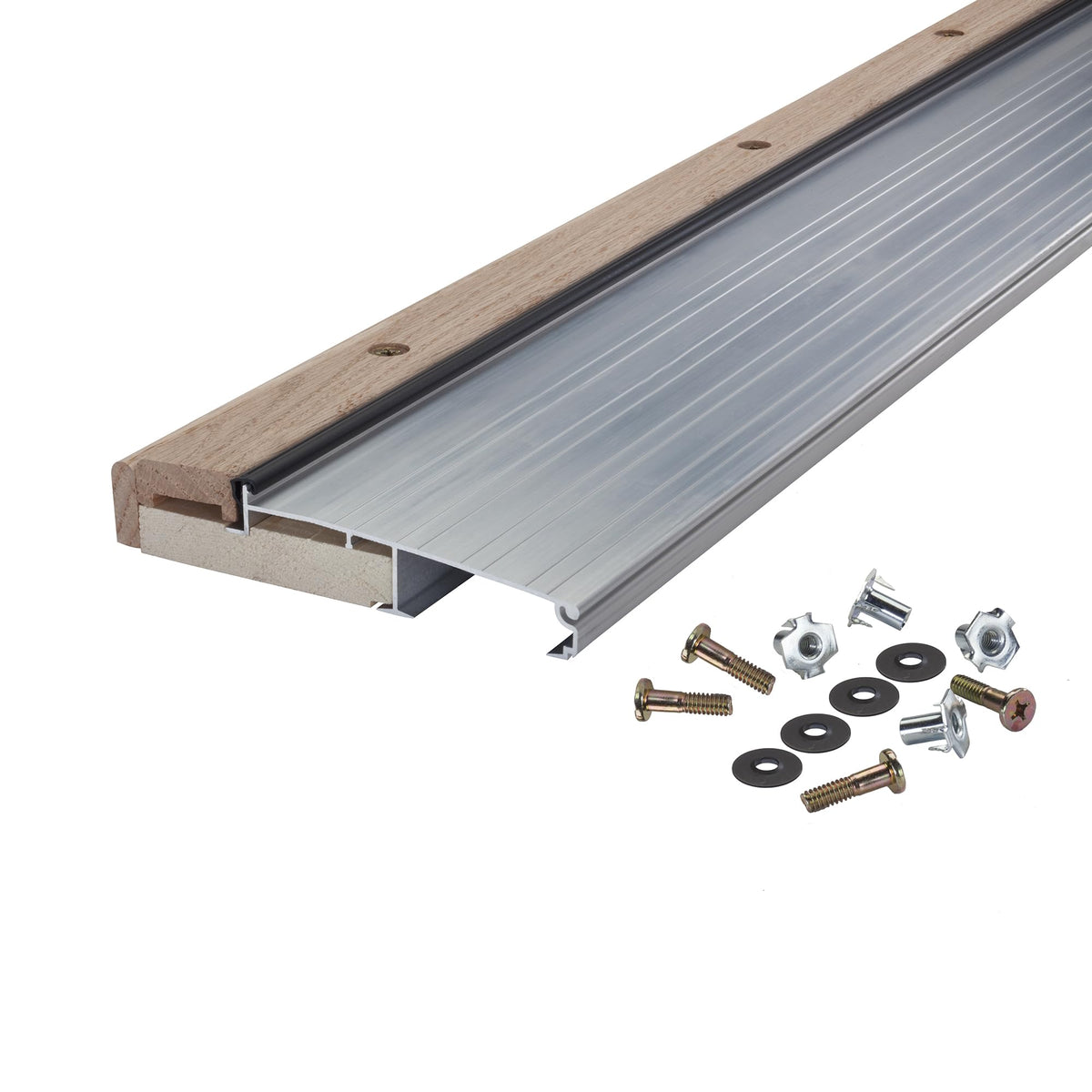 M-D 78600 exterior application demonstrates weather sealing at entry