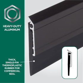 M-D weather stripping helps reduce dust, drafts, and debris under doors.