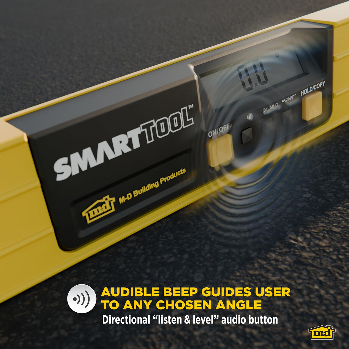 MD Building Products SmartTool protective carry case keeps the tool secure.