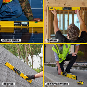 MD Building Products SmartTool indestructible acrylic vials provide clear visibility.