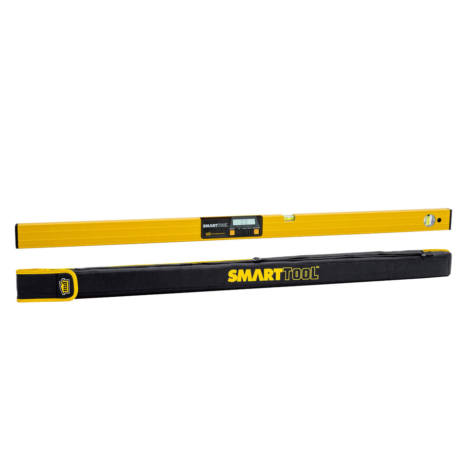 MD Building Products SmartTool 48-inch with LCD display provides precise angle readings.