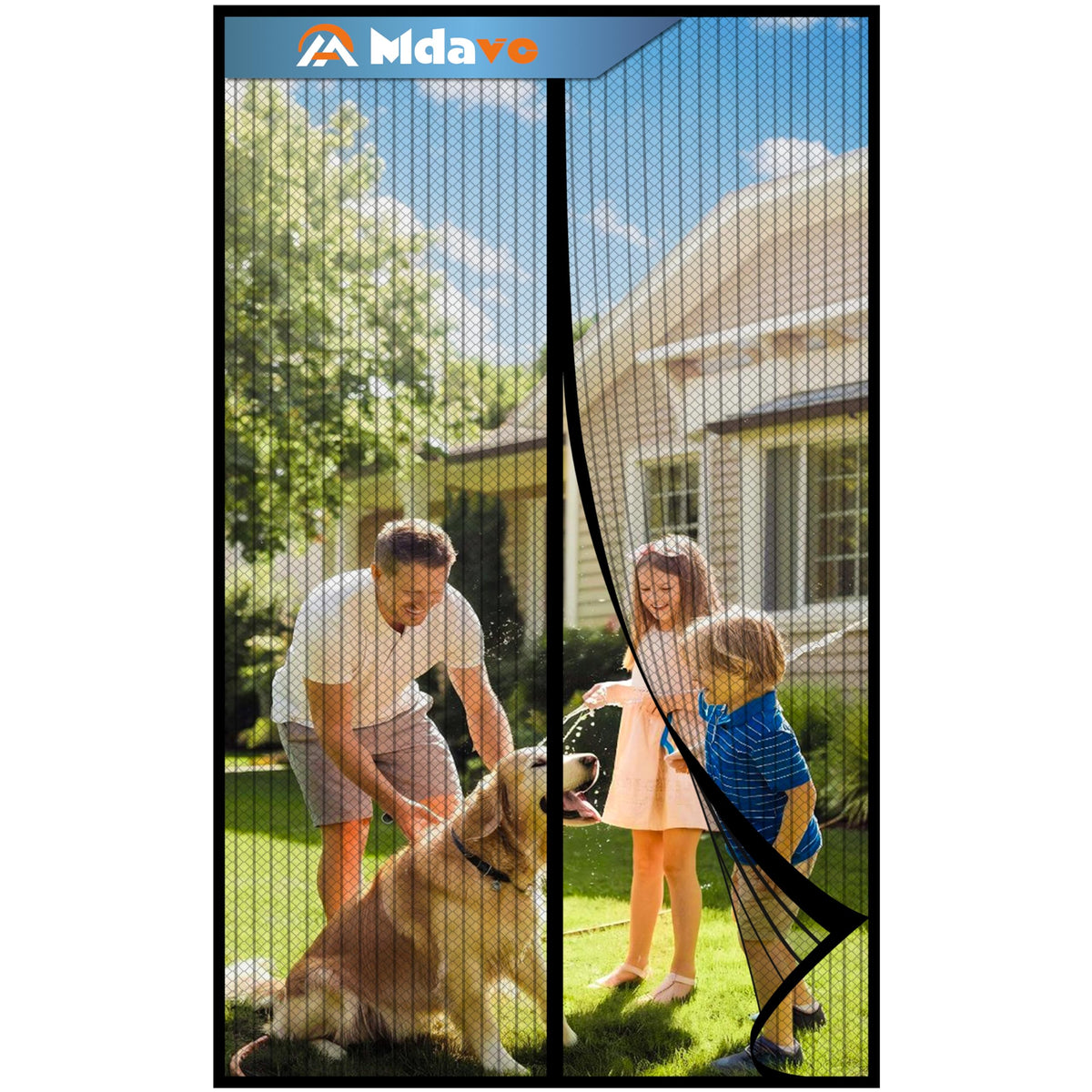 Mdavo magnetic screen door installation demonstrates easy setup for summer breeze