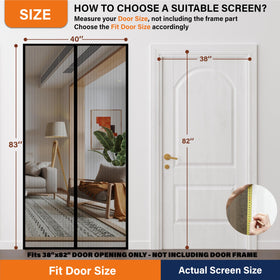 Mdavo mesh door magnetic closure magnets close automatically for easy pet-friendly passage.