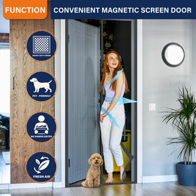 Pet-friendly design lets dogs and cats pass through effortlessly.