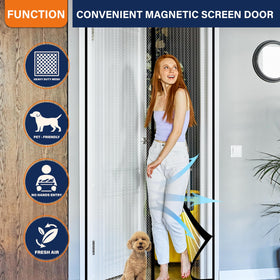 Mdavo pets-friendly-door-use emphasizes pet access while keeping flies out.