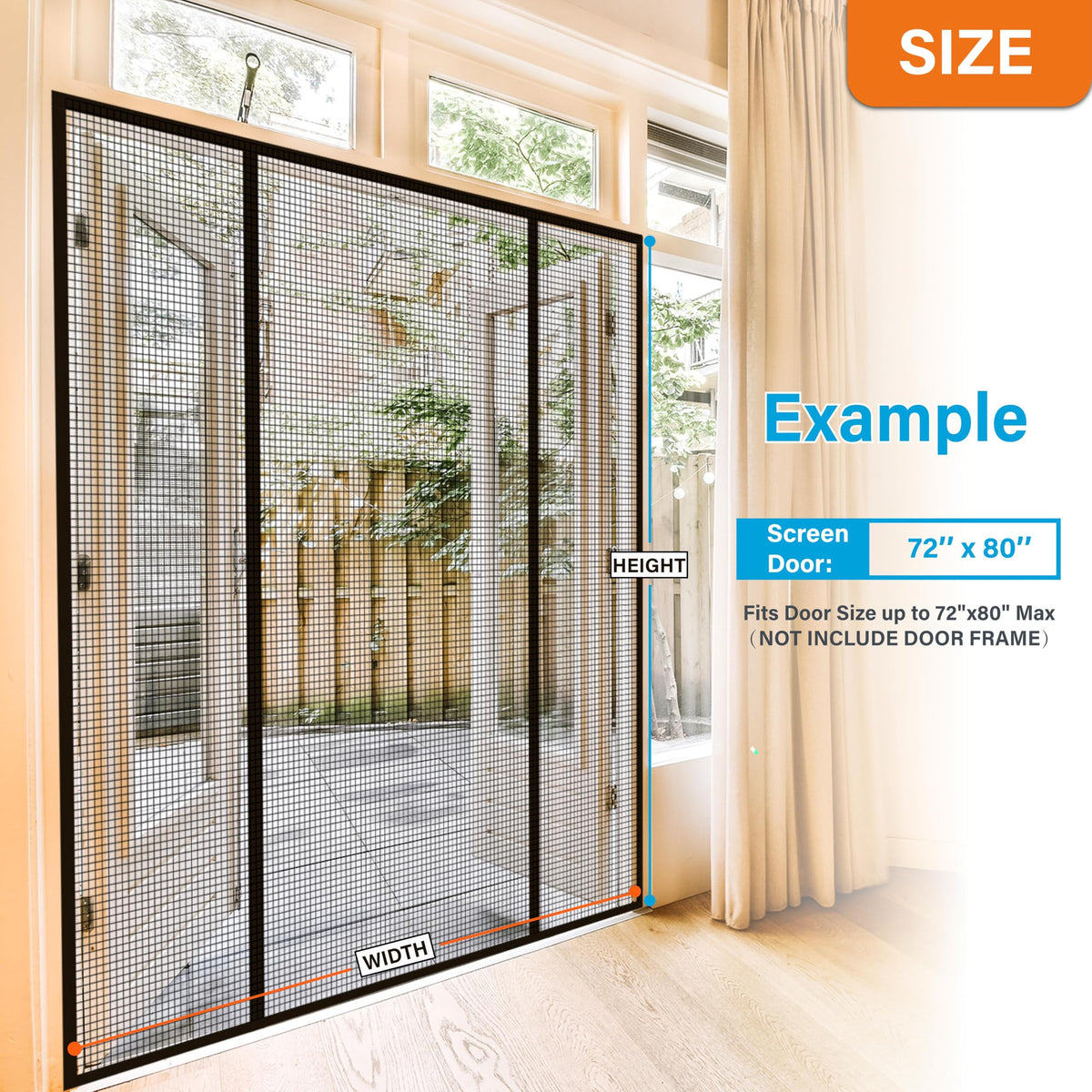 Mdavo screen door magnetic closure seal demonstrates hands-free entry for busy households.