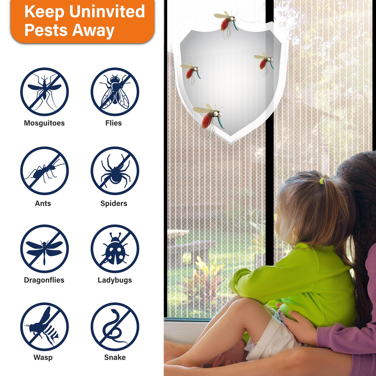 Mdavo washable, removable screen offers simple seasonal maintenance.