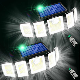 MDCMDCM solar lights with 416 LEDs for bright yard illumination at night