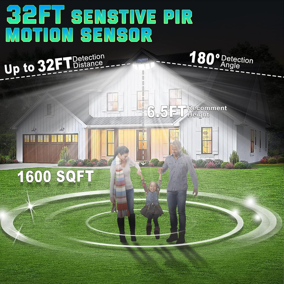 MDCMDCM solar flood lights with remote control for easy brightness adjustments