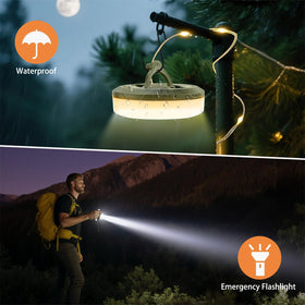 MDCMLKS D-ring hanging attachment for easy tent or backpack placement.