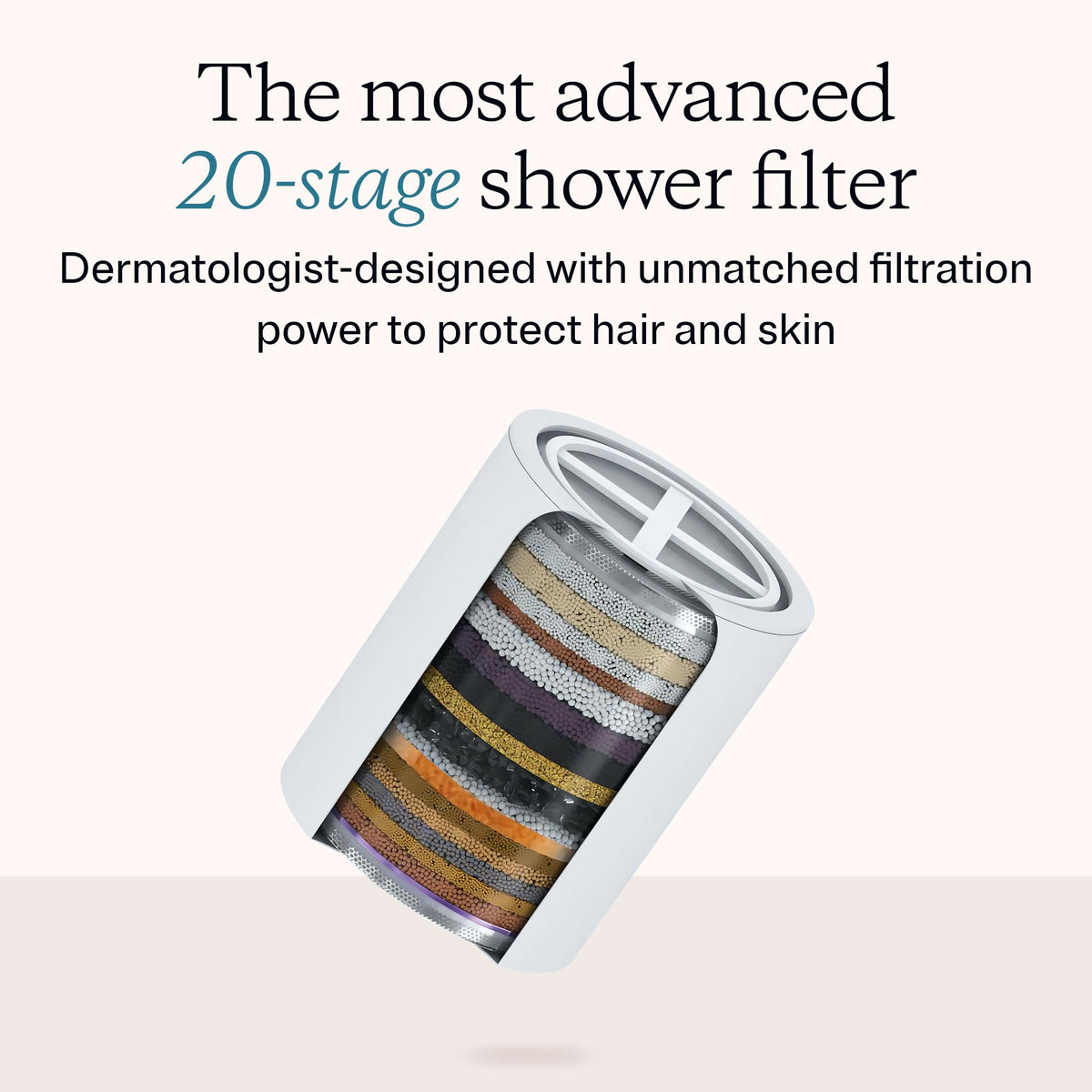 MDhair filtered shower head easy-install for quick setup.