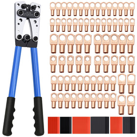 Mdvora cable lug crimping tool with ergonomic handle for precise connections
