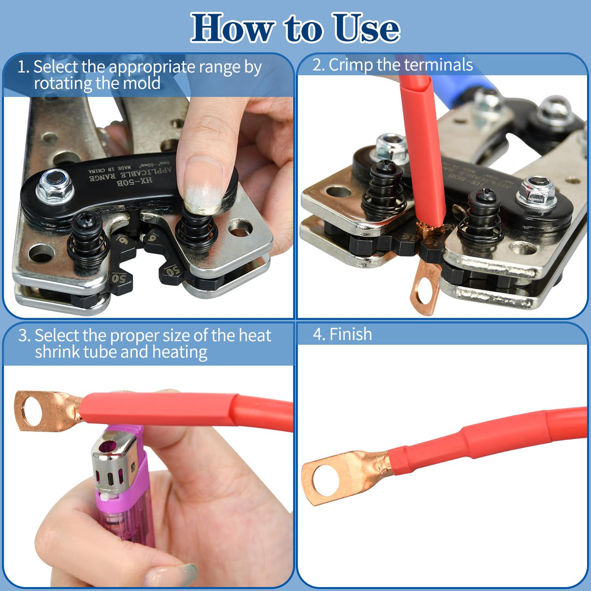 Mdvora ergonomic handle crimping tool designed for comfortable, efficient use