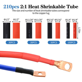 Mdvora dual-wall heat shrink tubes provide durable insulation.
