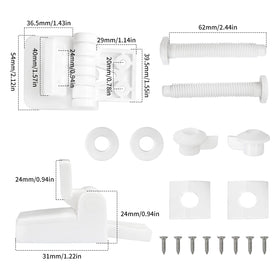Meaferks easy-installation hardware with screws speeds up fixes.