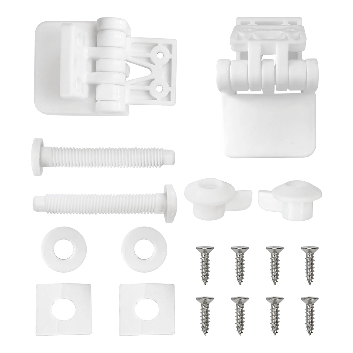 Meaferks screws and connectors provide quick, stable mounting for wooden seats.