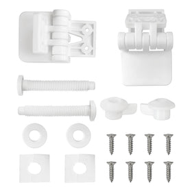 Meaferks screws and connectors provide quick, stable mounting for wooden seats.