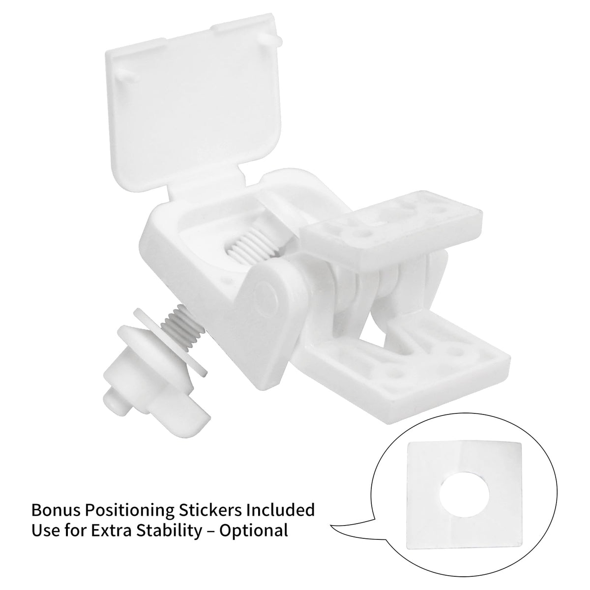 Meaferks universal-fit hinges suit most standard wooden toilet seats.