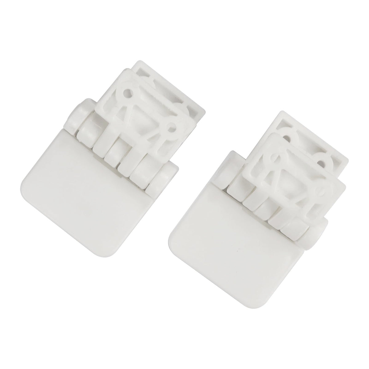 Meaferks white hinge set for a clean, seamless bathroom look.
