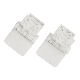 Meaferks white hinge set for a clean, seamless bathroom look.