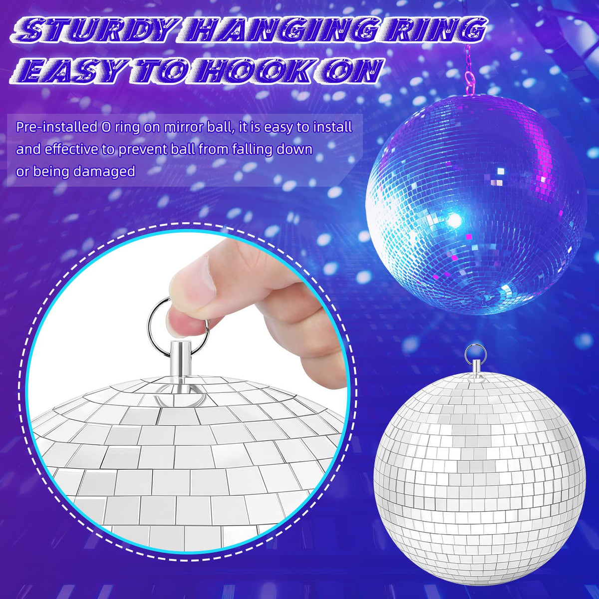 Meagoo disco ball perfect for bedrooms and dorms as a decorative centerpiece