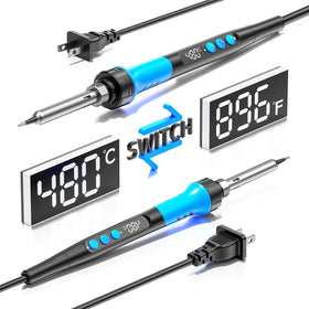 Meakest temperature control 180–480°C enables versatile soldering tasks.