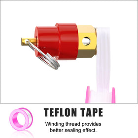 MEANLIN MEASURE 0-200 psi gauge provides accurate readouts for safe adjustments.