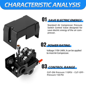 MEANLIN MEASURE energy-saving design for efficient compressor operation.
