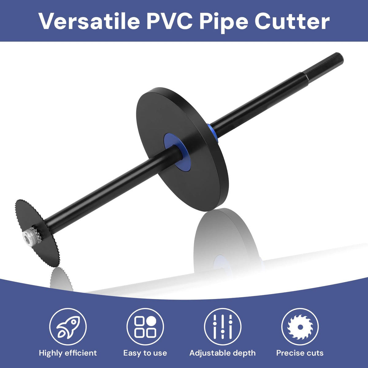 Meaowera high-speed steel blades cut PVC, ABS, and wood with sharp, wear-resistant edges.