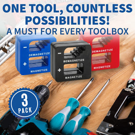 MeasuPro demagnetizer tool performing demagnetization for delicate tasks.