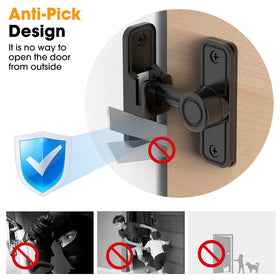MeBantoo durable zinc alloy latch resists rust and wear