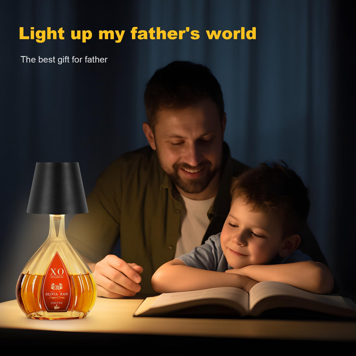 Mebaraul wireless bottle lamp with compact, sleek design