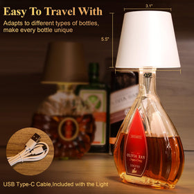 Mebaraul modern design bottle lamp adds a stylish decor touch.
